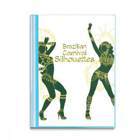 Hula Outline Brazilian Brazil Cultural Book Sheet Protectors Portfolio Binder Folder