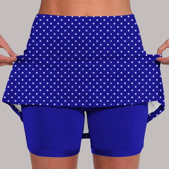 Hulanddfd Women's Shorts Polka Dot Print High Waist Tight Yoga Pants Mint Green Size 2XL