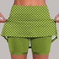 thumbnail image 1 of Hulanddfd Women's Shorts Polka Dot Print High Waist Tight Yoga Pants White Size XL, 1 of 4
