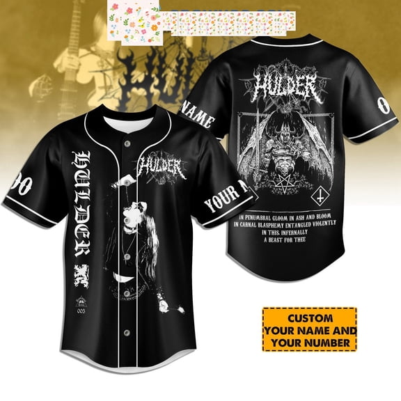 Hulder In Penumbral Cloom In Ash And Bloom Personalized Baseball Jersey