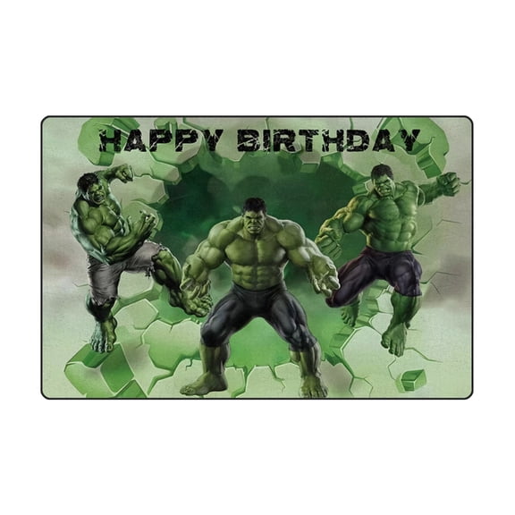 Hulk 15.7*23.6IN Home Decor Rugs Non-Skid Indoor Carpet, Durable Crystal Velvet Living Room Sofa Floor Mat