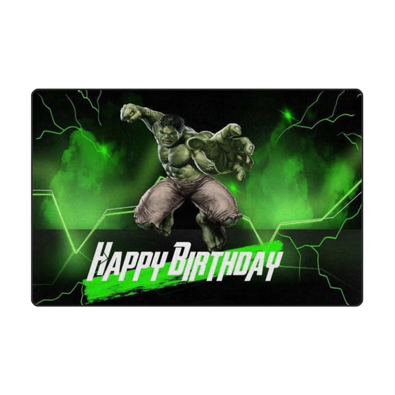 Hulk 24*36IN Home Decor Rugs Non-Skid Indoor Carpet, Durable Crystal Velvet Living Room Sofa Floor Mat