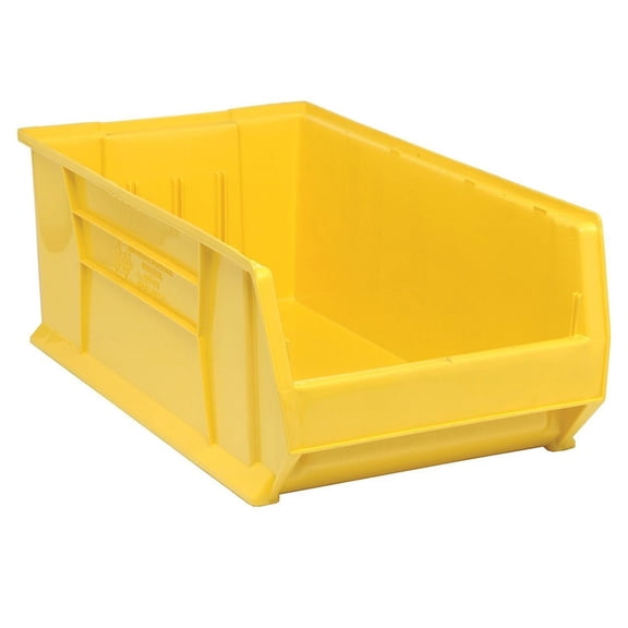 Hulk 30" Container, 29-7/8"L x 16-1/2"W x 11"H, stackable, polypropylene, yellow, Made in USA