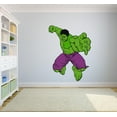 thumbnail image 1 of The Hulk The Avengers Cartoon Character Wall Decal Vinyl Sticker Art Home Decor Sticker Vinyl Mural Baby Kids Room Bedroom Nursery Kindergarten School House Wall Art Design Peel and Stick 30x15 inch, 1 of 2