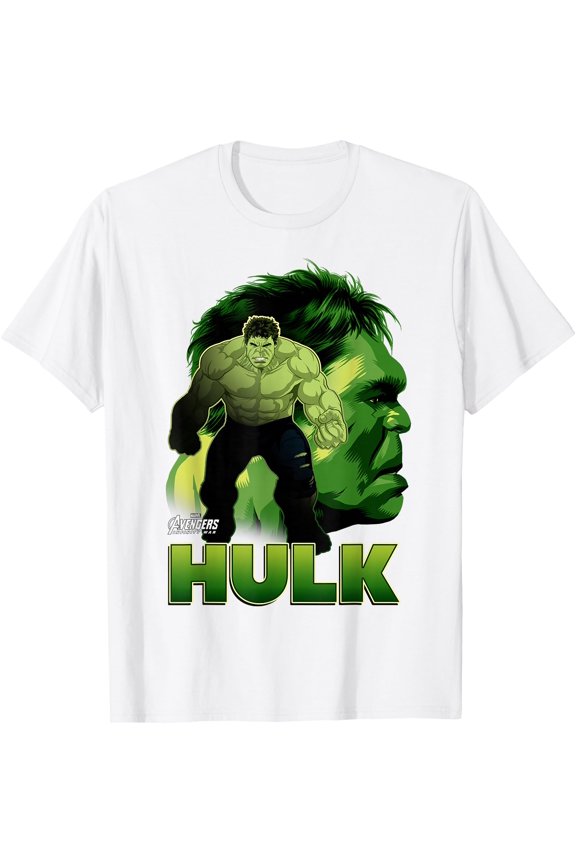 Hulk Big Head Profile Graphic DTG Print Unisex T-Shirt