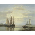thumbnail image 1 of Hulk Calm Waters Boats Classic Painting Extra Large Art Print Wall Mural Poster Premium XL, 1 of 3