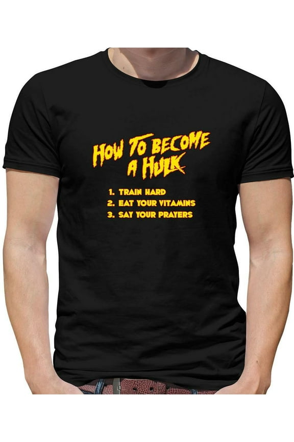 Hulk Checklist Mens T-Shirt - Hogan - Wrestling - Wrestling - Sport - Funny