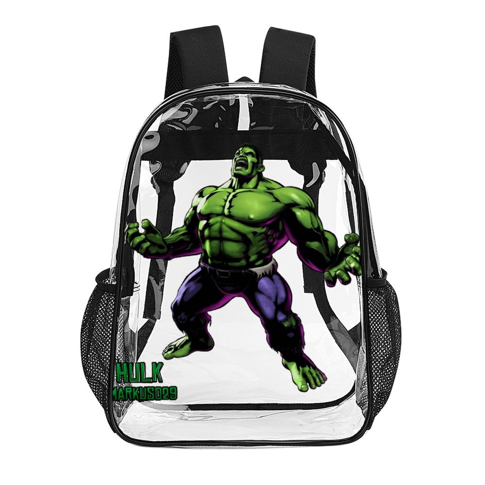 Hulk Clear Backpack Heavy Duty Transparent Bag See Through Bookbag for ...