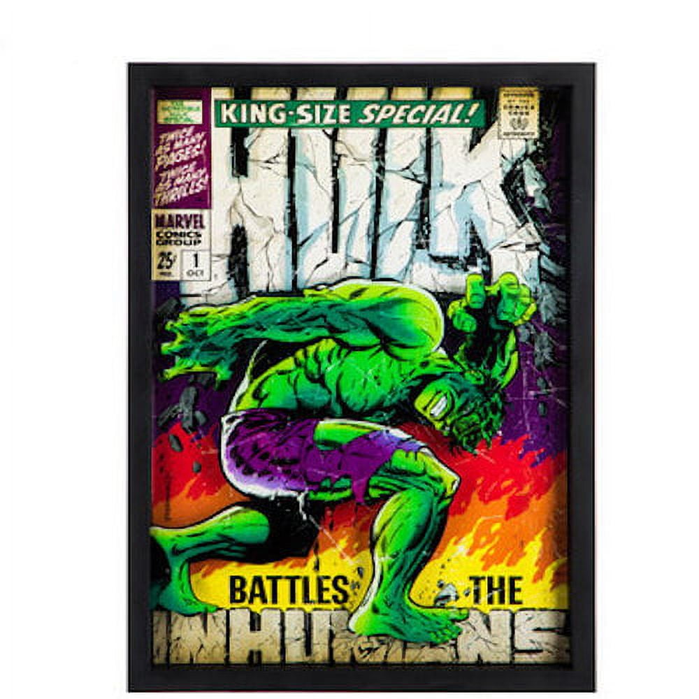 Hulk Comic Framed Wall Art Home Decoration Theater Media Room Man Cave