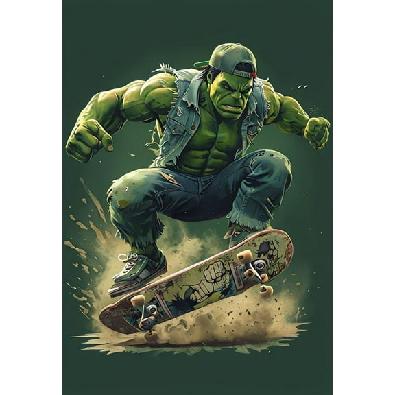 Hulk DIY 5D Diamond Painting Art Kits for Adults Superhero Diamond Painting Round Drill Art Craft Kits for Home Wall Decor Gifts 12x16 inch
