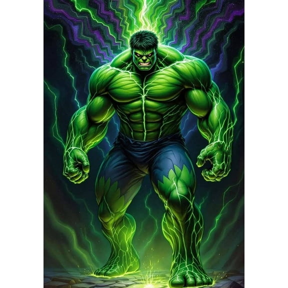 Hulk Diamond Art Kits for Adults,5D Diamond Painting Kits for Adults,Superhero Paint with Numbers Diamonds for Home Wall Decor 12x16 Inch