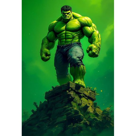 Hulk Diamond Painting Kits for Adults, 12x16 Inch DIY Paint by Numbers for Adults Beginner, (Justice)