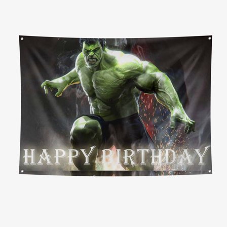 Hulk Festival Backdrop Party Banner 7x5ft Party Supplies Large Size Hulk Party Decoration