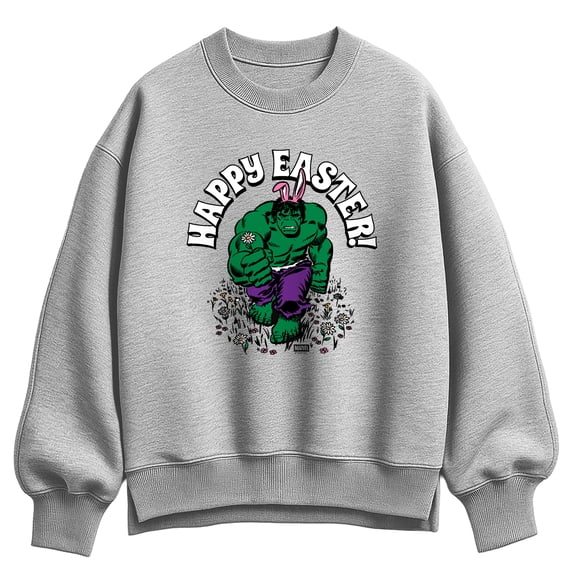 Hulk - Happy Easter - Women's Oversized Fleece Crew Sweatshirt