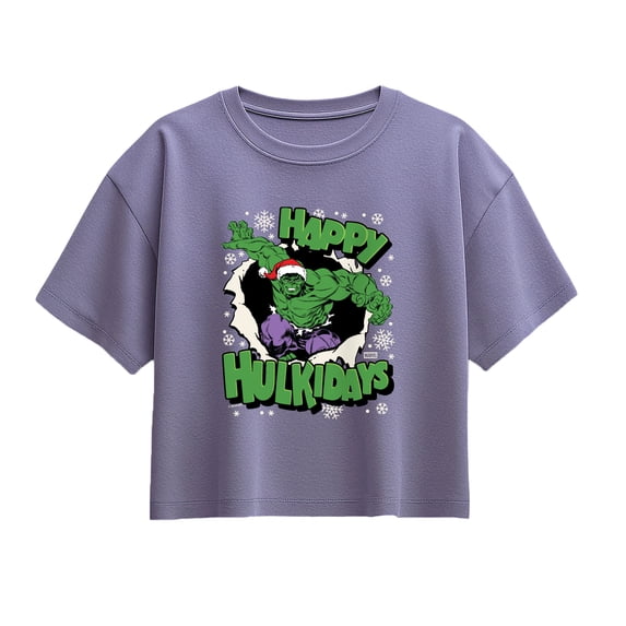 Hulk - Happy Hulkidays - Youth Girls Boxy T-Shirt