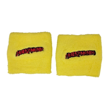 Hulk Hogan HULKAMANIA Red or Yellow Wristbands Set Yellow