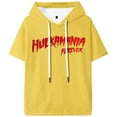 thumbnail image 1 of Hulkamania Forever Hooded T-shirt Short Sleeve Tee Women Men Outdoor Streetwear Tops, 1 of 3