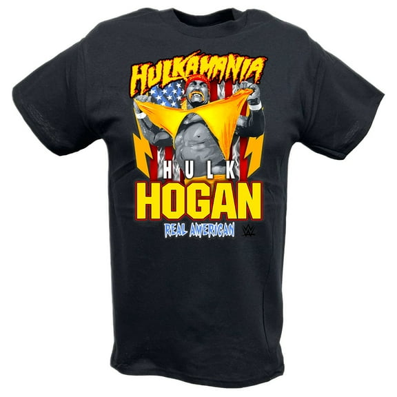 Hulk Hogan Hulkamania Real American Black T-Shirt