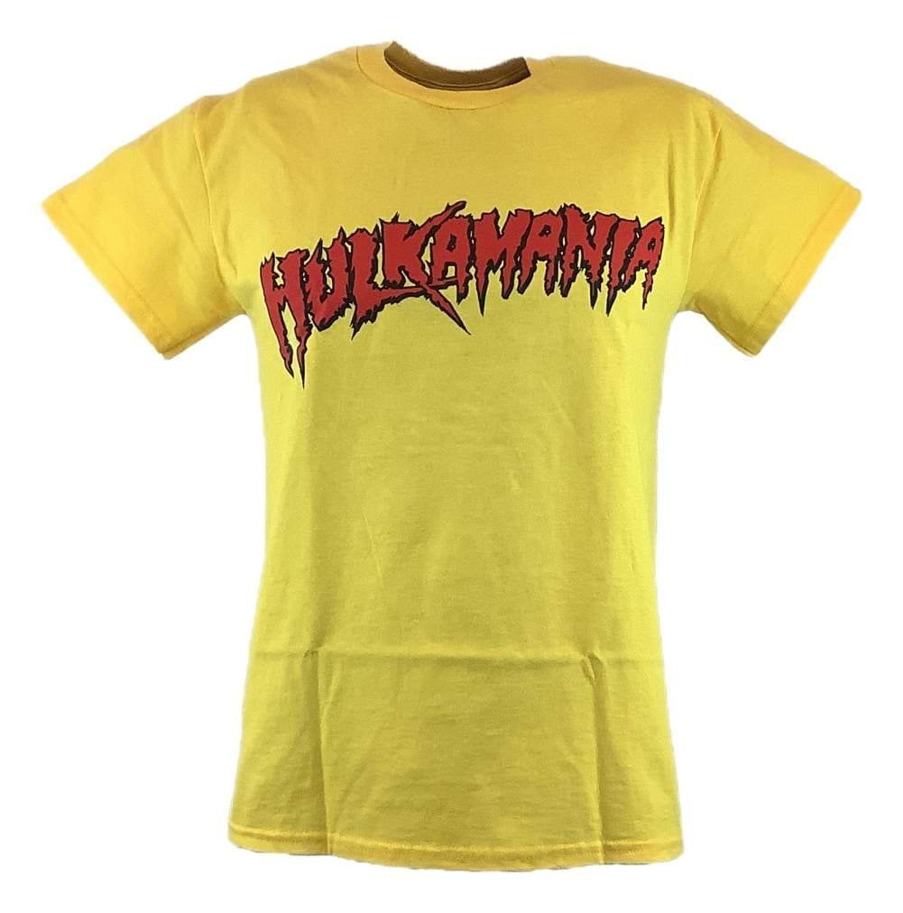 Hulk Hogan Hulkamania Red Logo Yellow Kids Boys T-shirt - Walmart.com