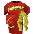thumbnail image 1 of Hulk Hogan Hulkamania Red T-shirt Bandana Boa Glasses Costume M, 1 of 10