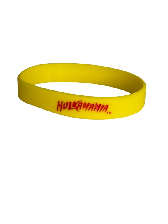 Hulk Hogan Hulkamania Yellow Rubber Bracelet