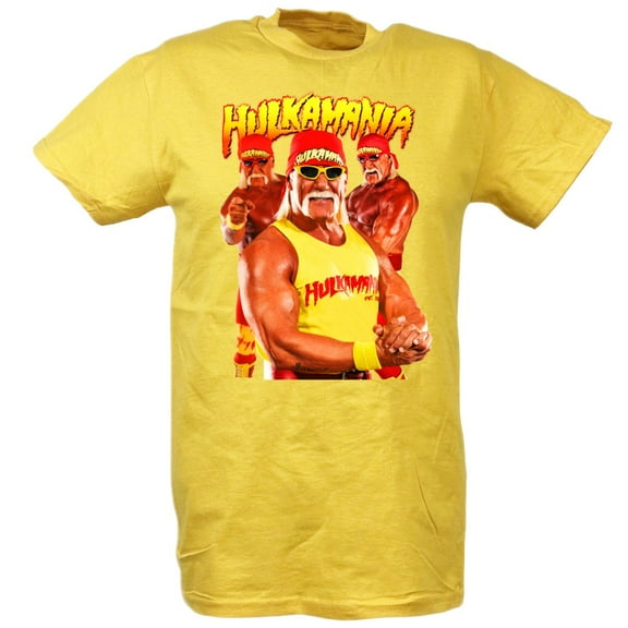 Hulk Hogan Hulking Up Mens Yellow T-shirt