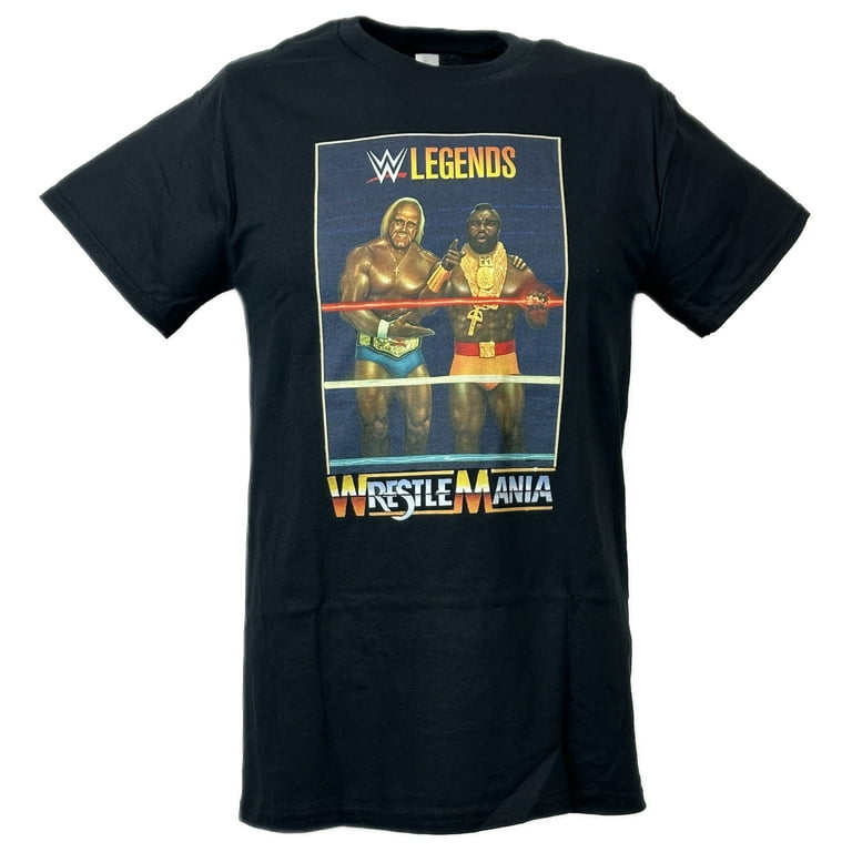 Hulk Hogan Mr T Legends Wrestlemania One Black T-shirt