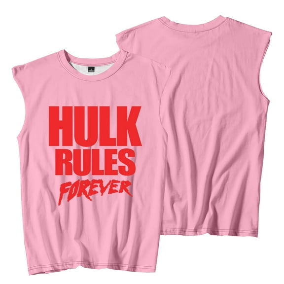 Hulkamania Rules Forever Sleeveless T-Shirts Cosplay Women Men HipHop Tank Tops Tee
