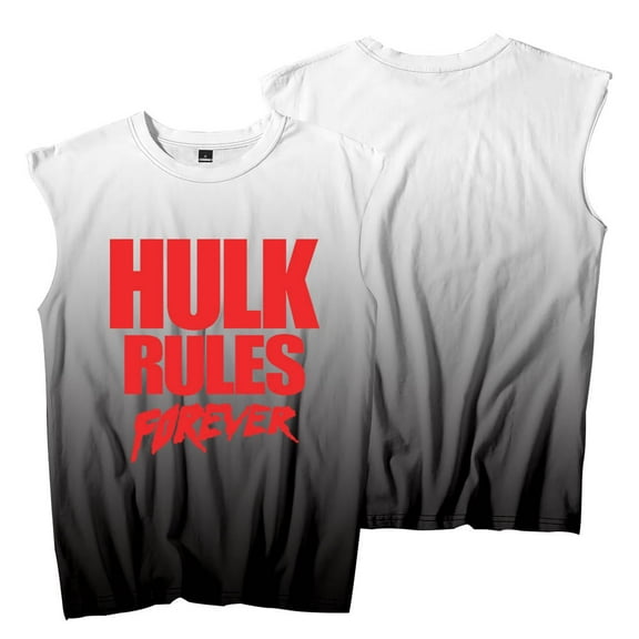 Hulkamania Rules Forever Sleeveless T-Shirts Cosplay Women Men HipHop Tank Tops Tee