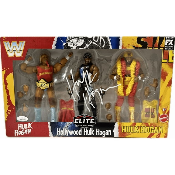Hulk Hogan Signed Autographed Elite Collection Action Figure JSA Authentic WHITE
