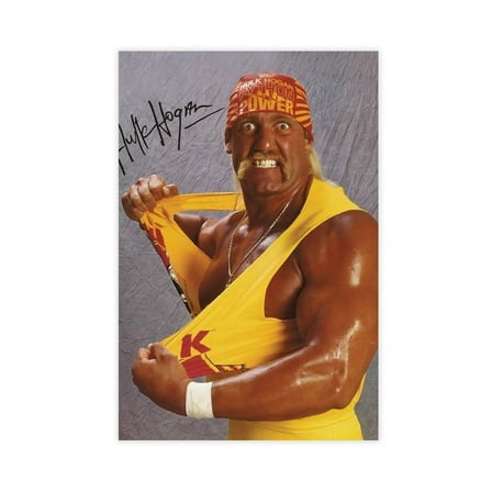Hulk Hogan Wrestler Canvas Poster Wall Art Decor Print Picture Paintings for Living Room Bedroom Decoration