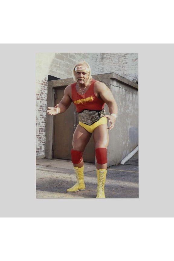 Hulk Hogan championship belt 1980s 5 2025 Size 24''x36'' - Postora