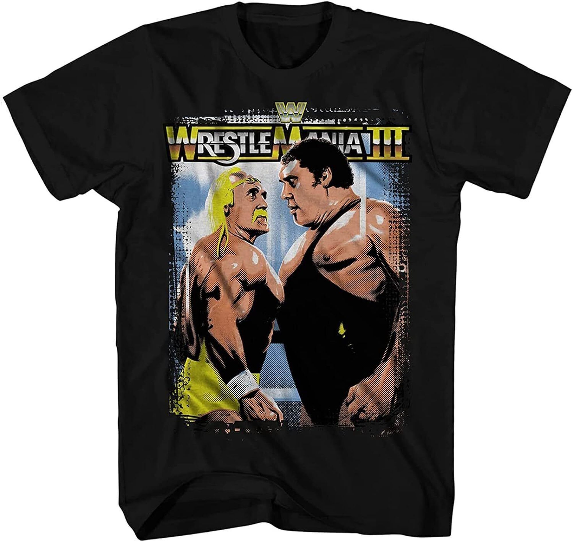 Hulk Hogan vs. Andre the Giant WrestleMania 3 Retro Tee - Men's ...