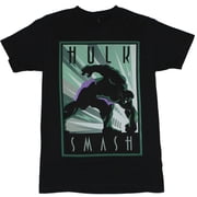 Hulk Marvel Comics Mens T-Shirt - Hulk Smash Stylized Smashing Hulk Image Small
