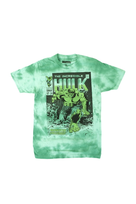 Hulk (Mavel Comics) Mens T-Shirt - Monster Unleashed Cover to Issue 105` (Small, Kelly Green)