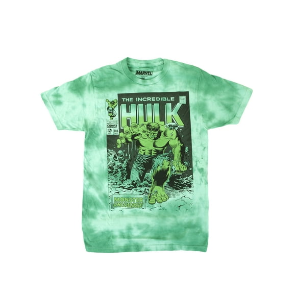 Hulk (Mavel Comics) Mens T-Shirt - Monster Unleashed Cover to Issue 105` (Small, Kelly Green)