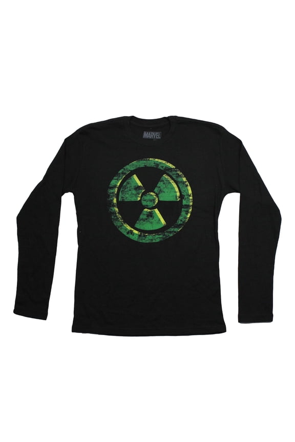 Hulk Mens Long Sleeve Thermal Shirt - Radioactive Symbol Gamma Image (Medium)
