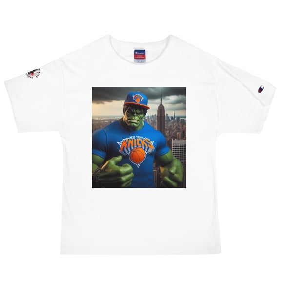 Hulk NYKnicks Champion T-Shirt (White, M)