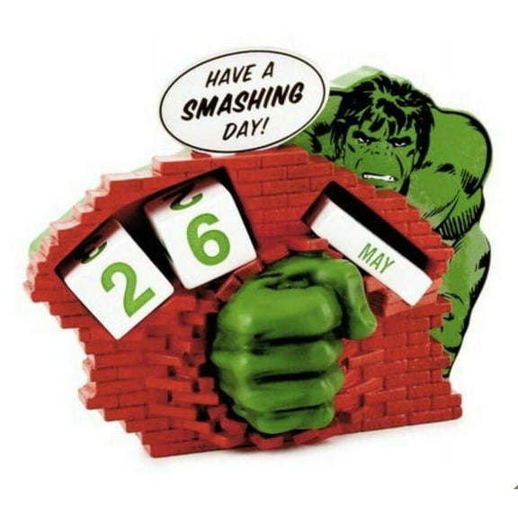 Hallmark Marvel Hulk Have a Smashing Day Perpetual Calendar New