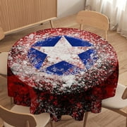 Hulk Round Tablecloth，Waterproof Stain and Wrinkle Resistant Washable Fabric Table Cloth for Restaurant Picnic Indoor and Outdoor Dining