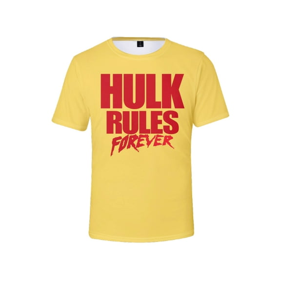Hulk Rules Forever T-Shirt Crewneck Short Sleeve Sport Tee Women Men Streetwear Tops