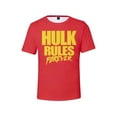 thumbnail image 1 of Hulk Rules Forever T-Shirt Crewneck Short Sleeve Sport Tee Women Men Streetwear Tops, 1 of 3