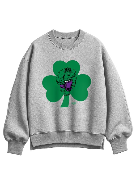 - Shamrock Women's Oversized Fleece Crew Sweatshirt
