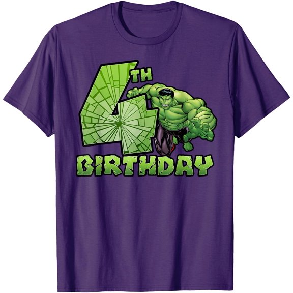 Hulk Smash 3rd 4th 5th Birthday Kids DTG Print Unisex T-Shirt
