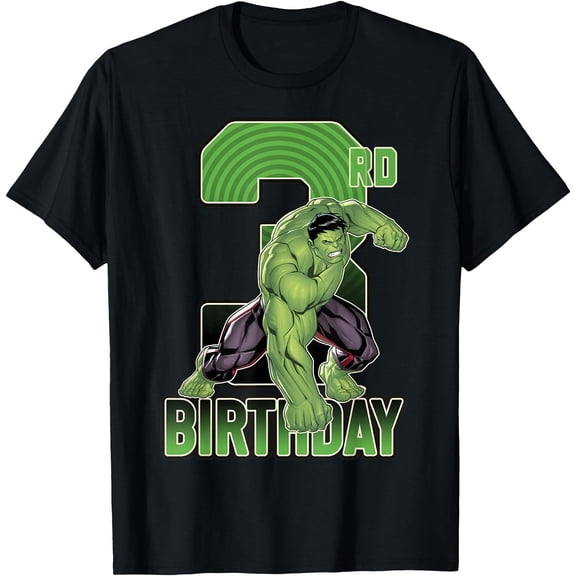 Hulk Smash 3rd 4th 5th Birthday Stand Pose Kids DTG Print Unisex T-Shirt