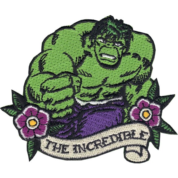 Hulk 'The Incredible' Retro Iron on Patch