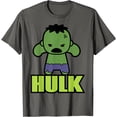 thumbnail image 1 of Hulk The Incredibly Cute Kawaii Pose DTG Print Unisex T-Shirt,Charcoal Color,Size L, 1 of 5