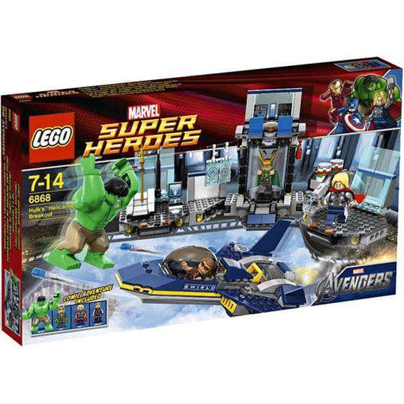 Pre-Owned Marvel Avengers Hulk's Helicarrier Breakout Set LEGO 6868 [Damaged Package]