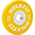 thumbnail image 1 of HulkFit Color Coded 2 inch Dumbbell Bumper Plate with Steel Hub, Single, 10 Pounds, 1 of 8
