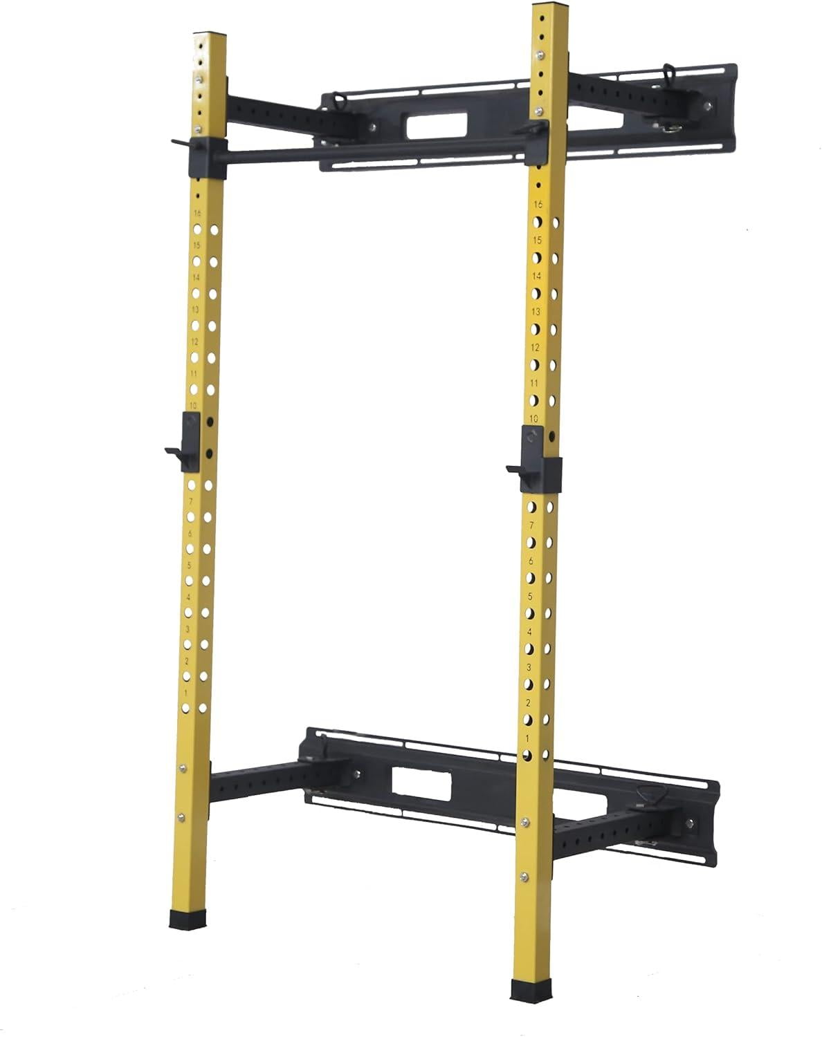 HulkFit Power Cage 2x2 Pouces - Support Squat Home Gym, J Hooks Inclus